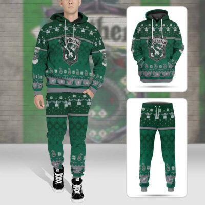 3D H.P Slytherin Ugly Christmas Ver 1 Custom Ugly Sweater