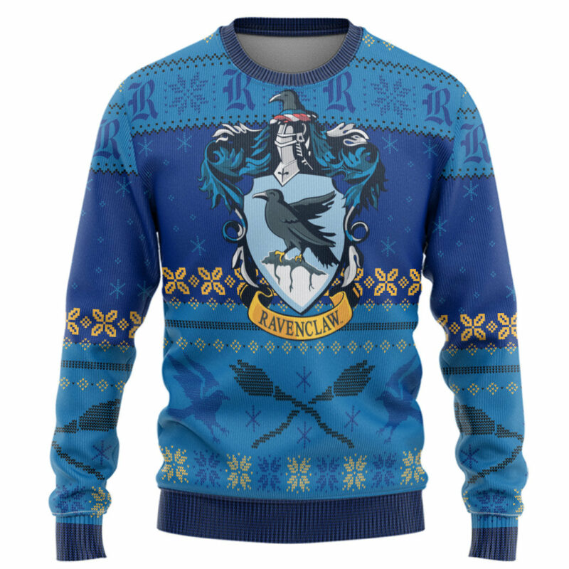 3D H.P Ravenclaw Ugly Christmas Ver 2 Custom Ugly Sweater