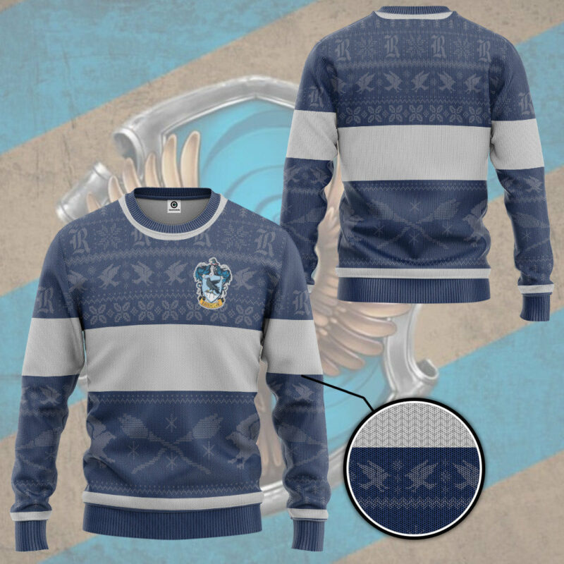 3D H.P Ravenclaw Ugly Christmas Edition Custom Ugly Sweater