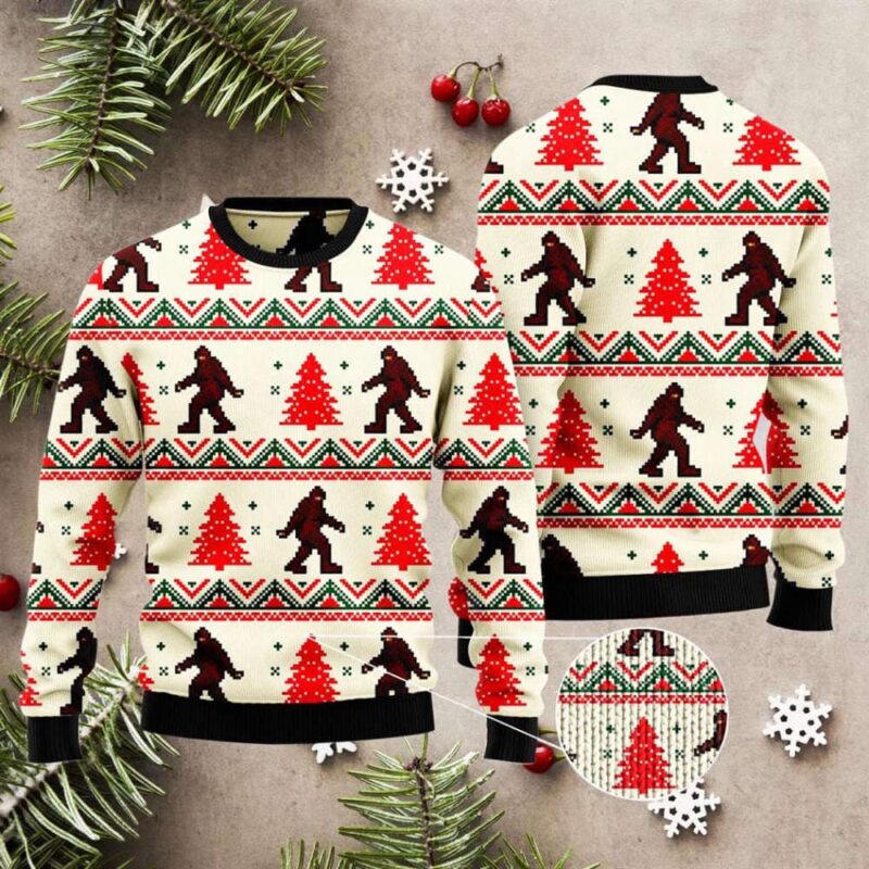 Stylish Bigfoot Ugly Sweater