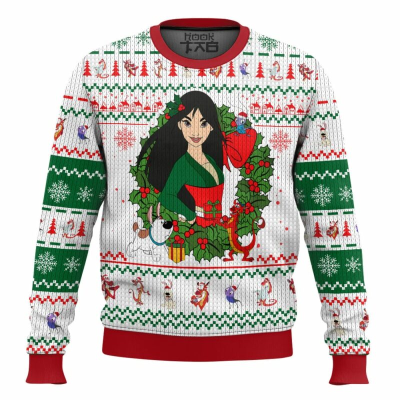 Mulan Disney Princess Christmas Ugly Sweater