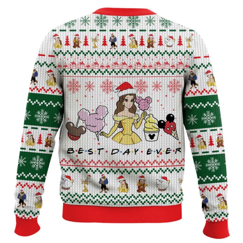 Bella Beauty and the Beast Disney Princess Christmas Ugly Sweater