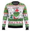 Grinch can't even feel his face 420 Christmas Ugly Sweater