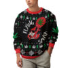 Flying Santa 420 Christmas ugly sweater