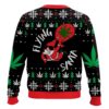 Flying Santa 420 Christmas ugly sweater