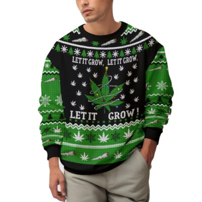 Let's it Grow 420 Christmas Ugly Sweater