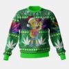 The Simpsons family Brat chilling 420 Christmas Ugly Sweater