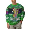 The Simpsons family Brat chilling 420 Christmas Ugly Sweater