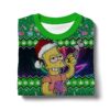 The Simpsons family Brat chilling 420 Christmas Ugly Sweater