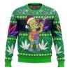 The Simpsons family Brat chilling 420 Christmas Ugly Sweater