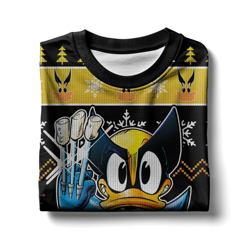 What if, Donal Duck Became Wolverine Ugly Sweater