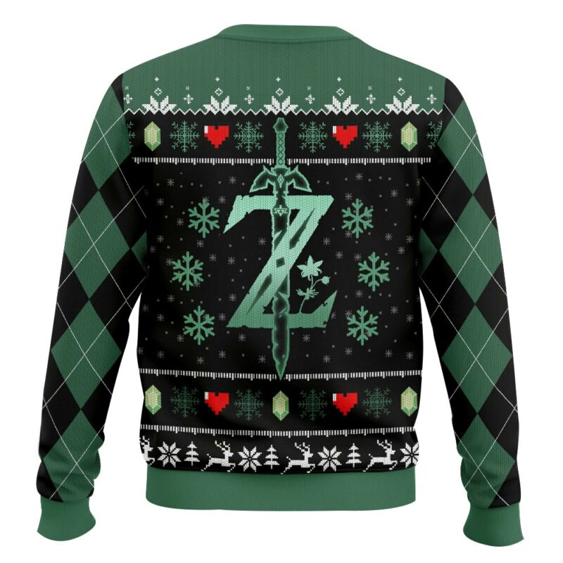 Link the Legend of Zelda Awakens Hero Ugly Sweater