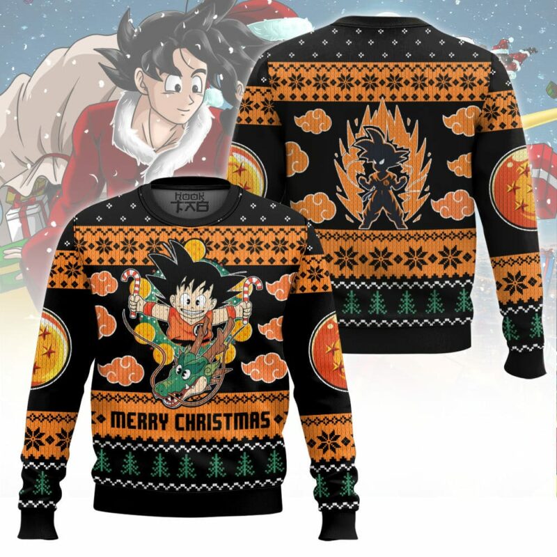 Dragon Ball Z Christmas Ugly Sweater