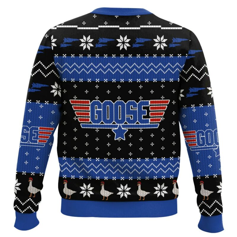 Goose Top Gun, "I feel the need the need for speed" Christmas Ugly Sweater