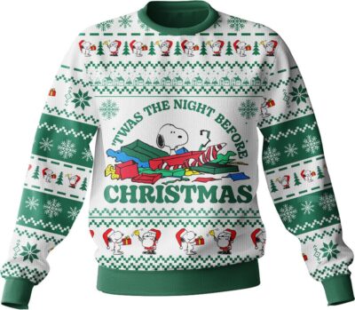 Snoopy the night before Christmas Ugly Sweater