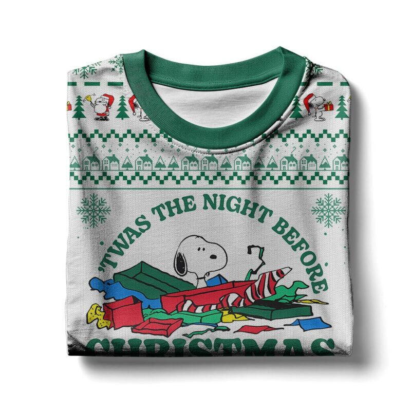 Snoopy the night before Christmas Ugly Sweater