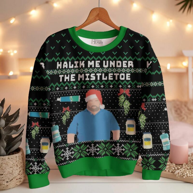 90-Day Fiance Big Ed "Halik Me Under the Mistletoe" Ugly Sweater