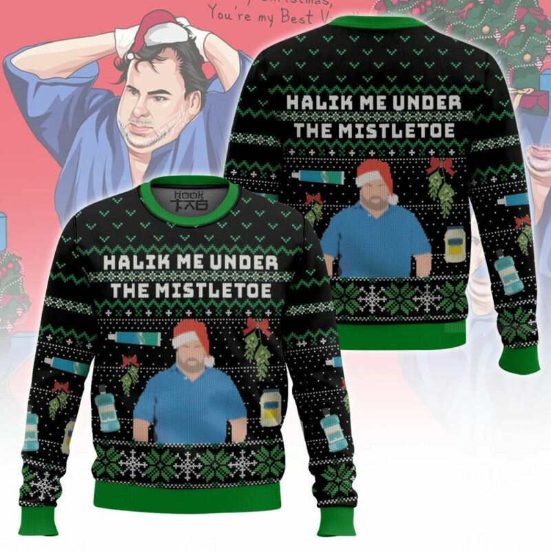 90-Day Fiance Big Ed "Halik Me Under the Mistletoe" Ugly Sweater