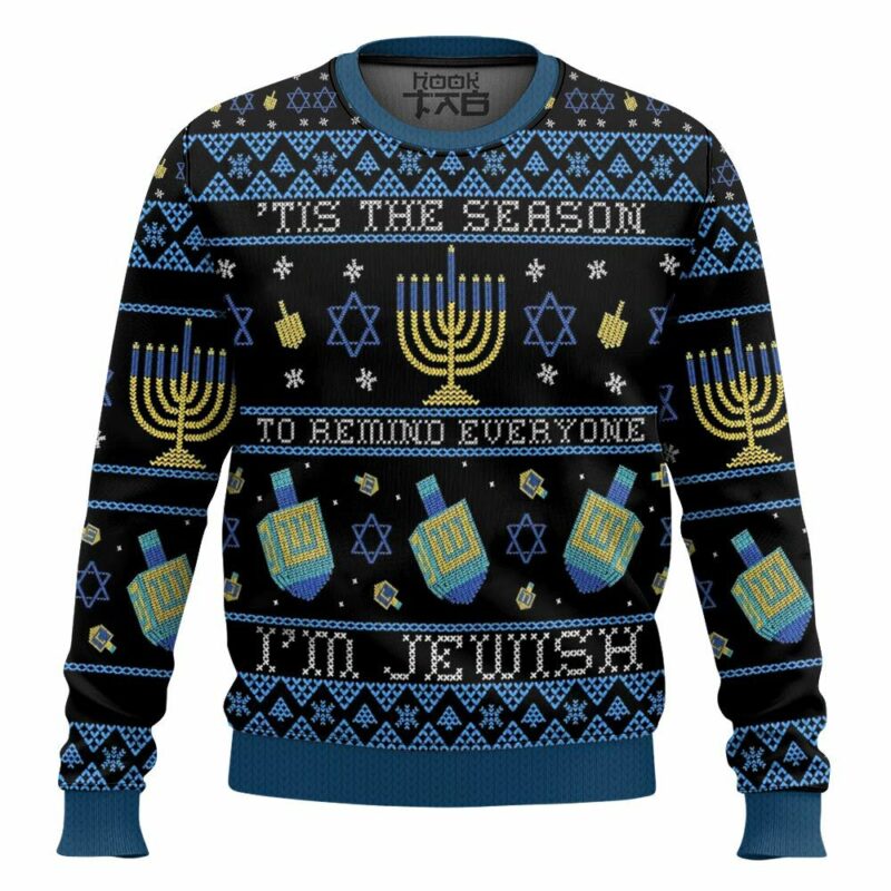 Tis the season to remind everyone "I'm Jewish" Christmas ugly sweater