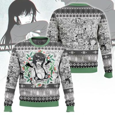 Waifu Material Succubus Ahegao Ugly Sweater