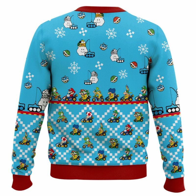 Mario Kart "Let's Race" Christmas Ugly Sweater