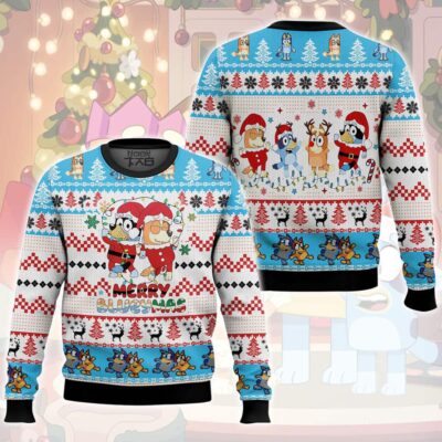 "Merry Blueymas" Bluey Christmas Ugly Sweater