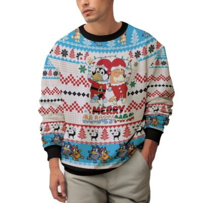 "Merry Blueymas" Bluey Christmas Ugly Sweater