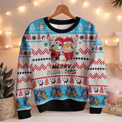 "Merry Blueymas" Bluey Christmas Ugly Sweater