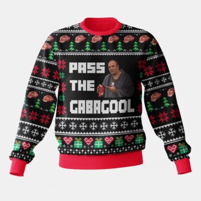 The Sopranos "Pass the gabagool" Christmas Ugly Sweater