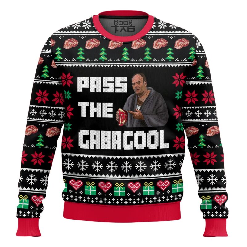 The Sopranos "Pass the gabagool" Christmas Ugly Sweater