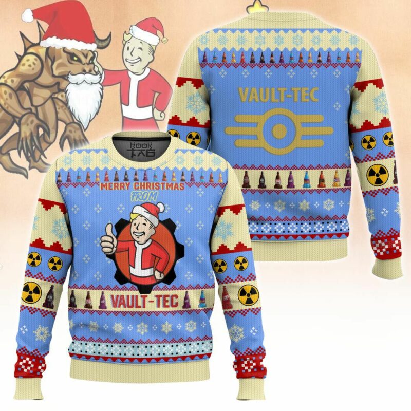 Fallout "Merry Christmas From Vault-Tec" Ugly Sweater