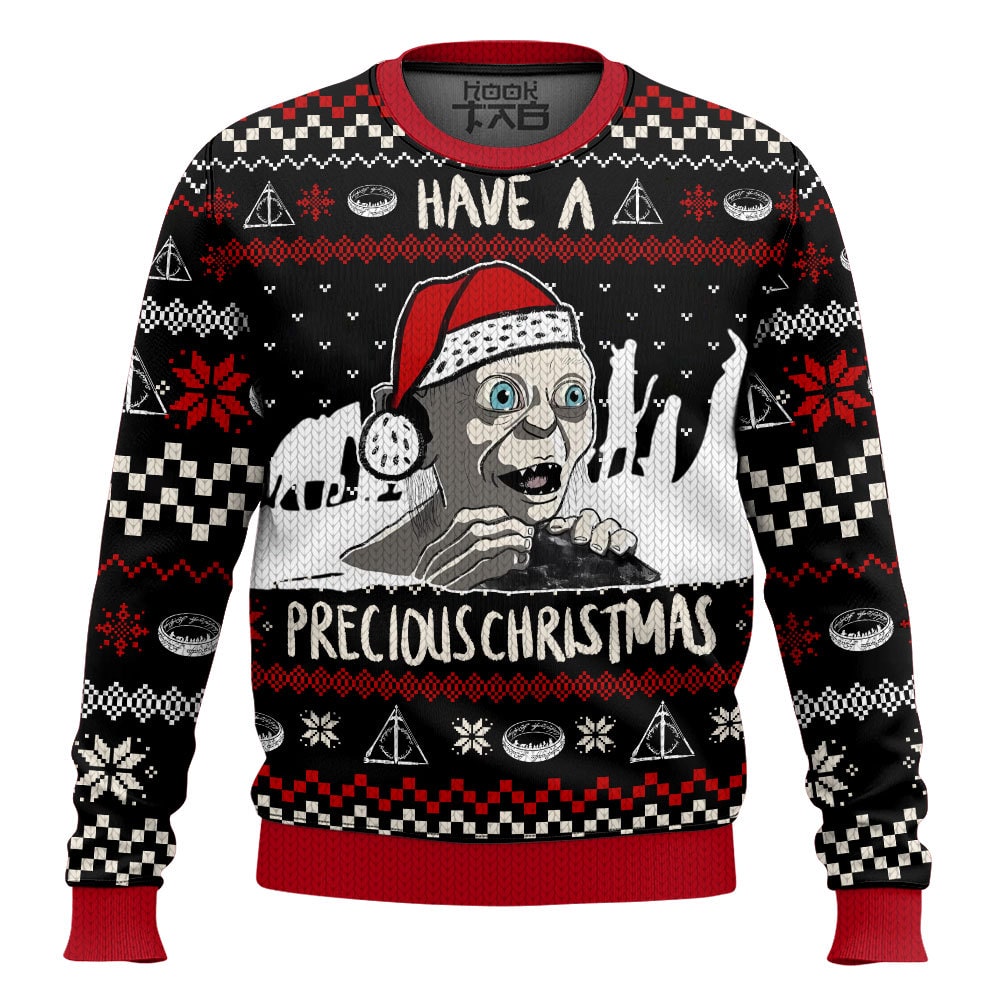 Gollum have a precious Christmas, Lord of the Ring Christmas Ugly Sweater