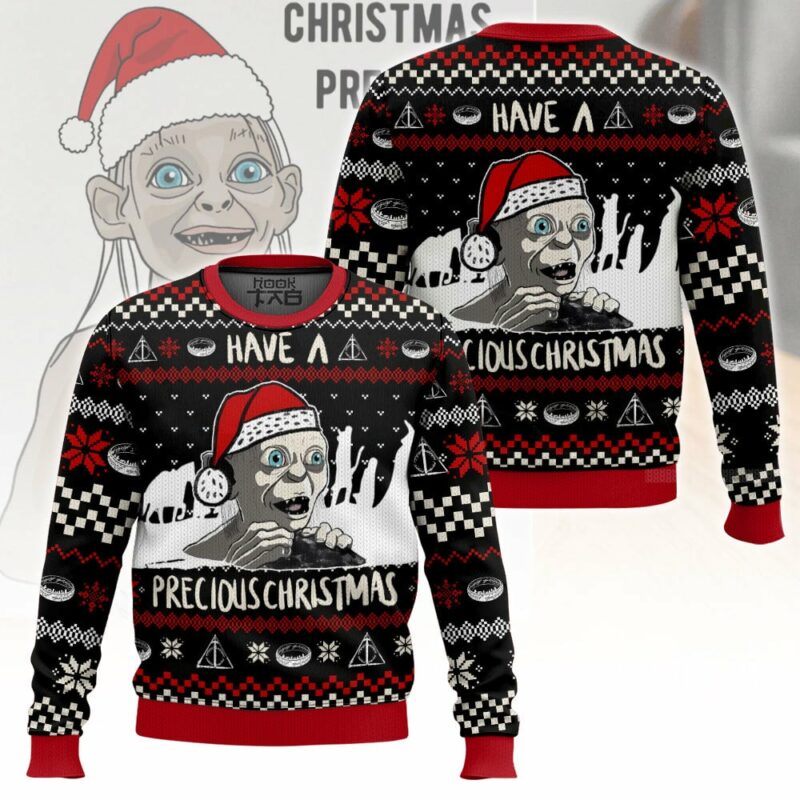 Gollum have a precious Christmas, Lord of the Ring Christmas Ugly Sweater