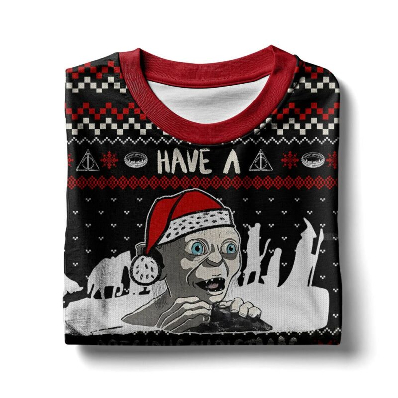 Gollum have a precious Christmas, Lord of the Ring Christmas Ugly Sweater