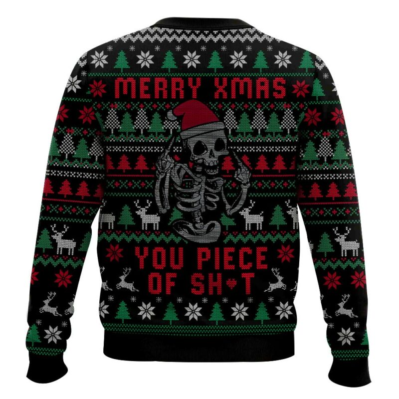 Merry Xmas You Piece of Sh*t, Christmas Ugly Sweater