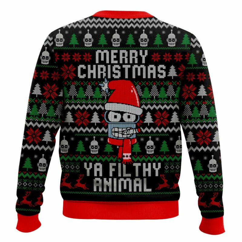 Bender, Futurama Merry Christmas ya Filthy Animal Ugly Sweater