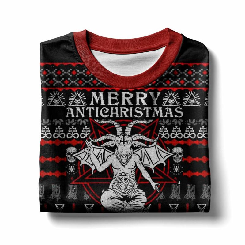 Satanic Merry Antichristmas - Satan Claus Ugly Sweater