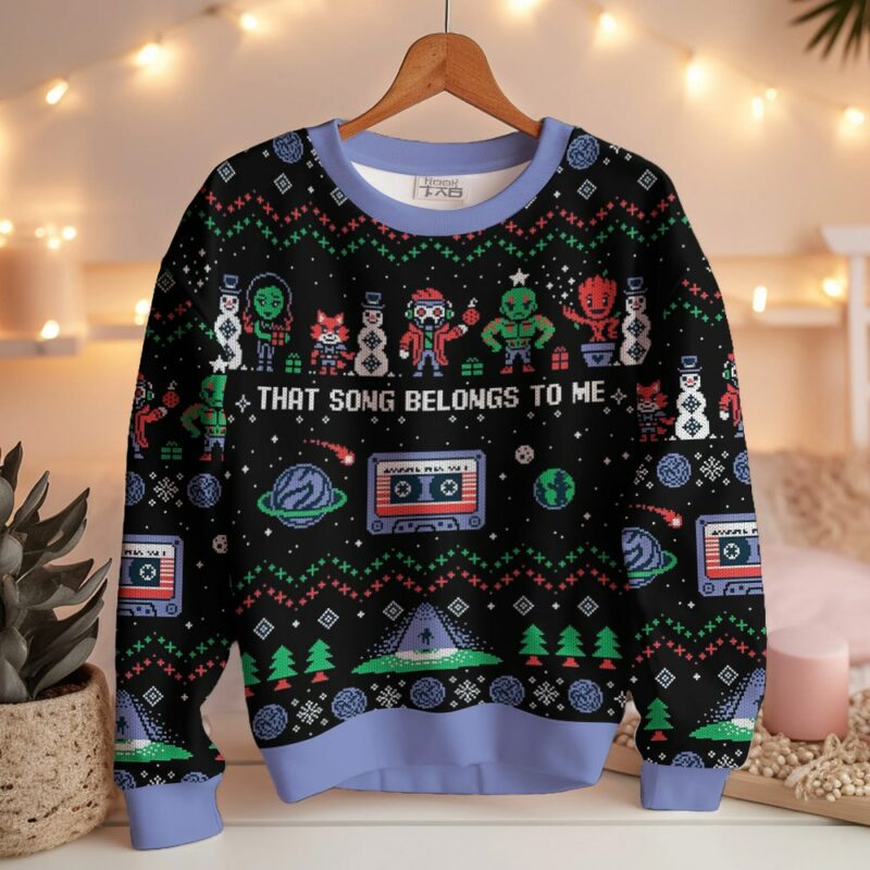 "That song belongs to me", Guardians of the Galaxy Christmas Ugly Sweater