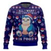 Snorlax Pokemon, All I Want for Christmas Is Food Ugly Sweater