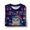 Snorlax Pokemon, All I Want for Christmas Is Food Ugly Sweater