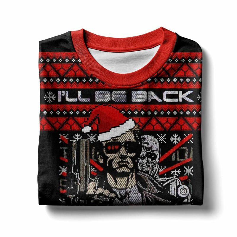 Terminator "I'll Be Back", A Very Cyber Christmas Ugly Sweater