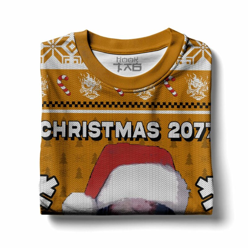 Keanu Reeves, Cyberpunk 2077, Christmas Ugly Sweater