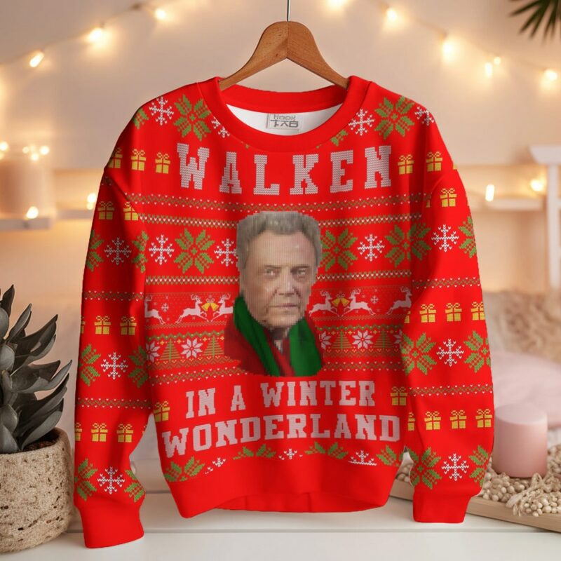 Walken In A Winter Wonderland, Christmas Ugly Sweater