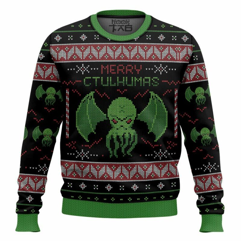 Merry Cthulhumas! Ugly Christmas Sweater Cthulhu