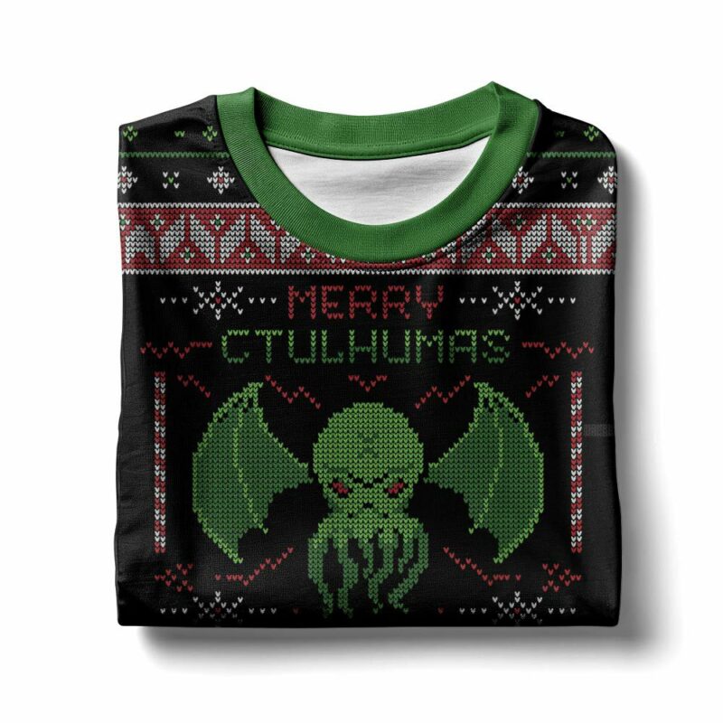 Merry Cthulhumas! Ugly Christmas Sweater Cthulhu