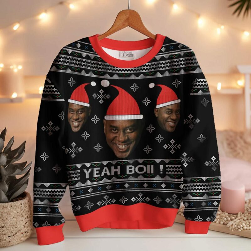 Ainsley Harriot meme "Yeah Boi", Christmas Ugly Sweater