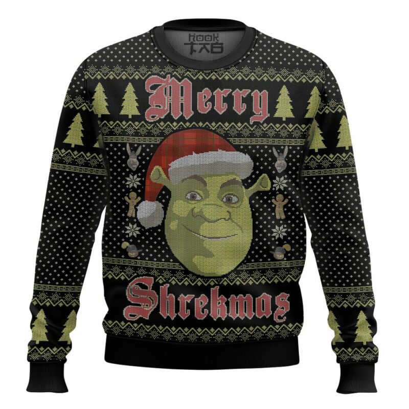 Shrek Merry Shrekmas Ugly Sweater Style Christmas