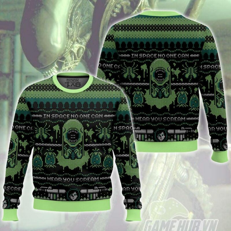 The Alien, No One Can Hear You Scream Ugly Sweater