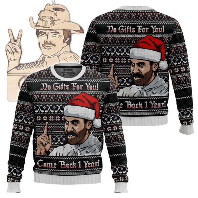 Burt Reynolds, No Gifts Christmas Ugly Sweater