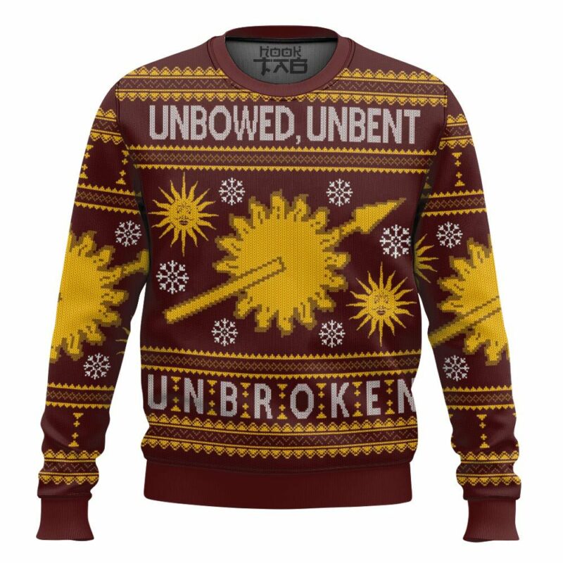 Game of Thrones, Unbowed, Unwrapped, Unbroken. Christmas Ugly Sweater